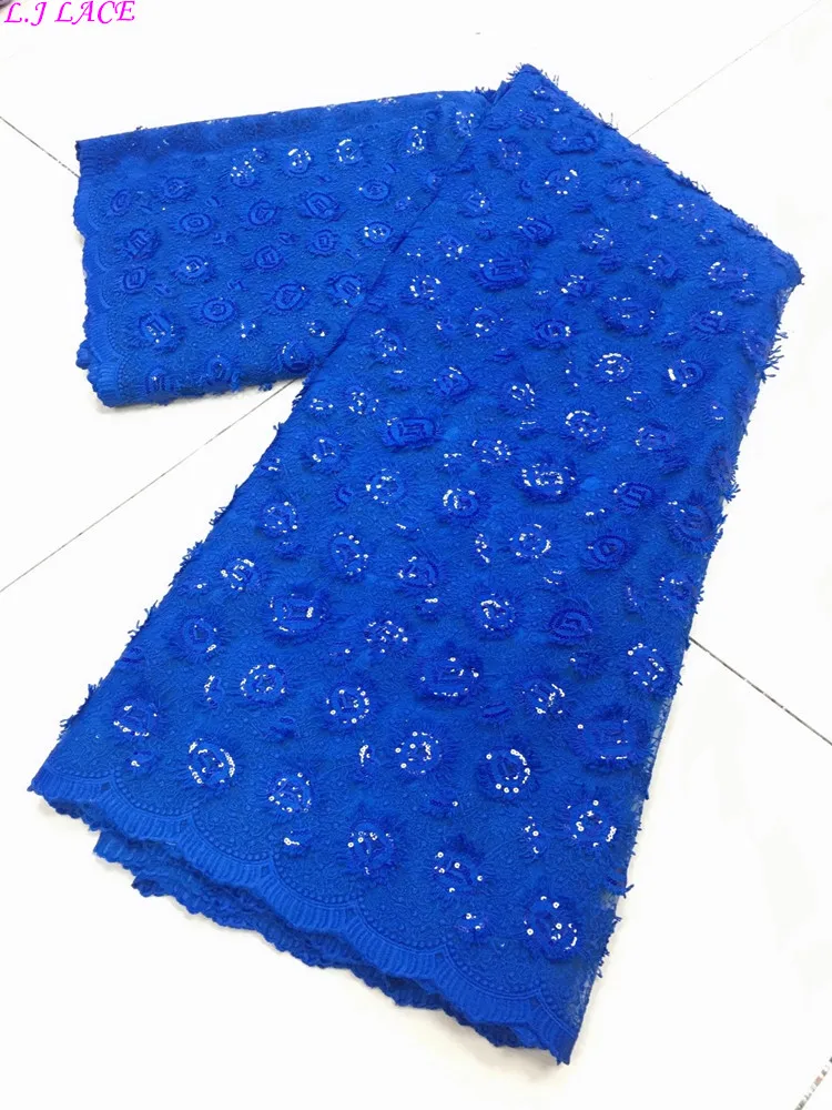 

Latest design embroidery gauze fabrics skin friendly tulle laces with sequins net tissue 5 yards tulle lace fabrics