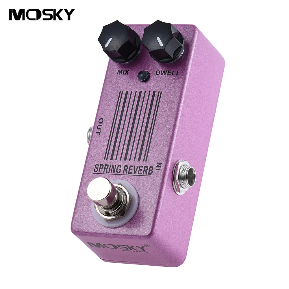 Мини-гитара MOSKY Spring Reverb Mini Одиночная педаль эффектов для гитары фиолетовый цвет |