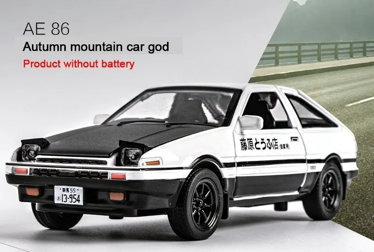 1:28 Начальная д Тойота Королла AE86 сплава модели автомобилей Trueno металл литья под давлением быстро Авто оттягивать игрушки суперкар для коллекции