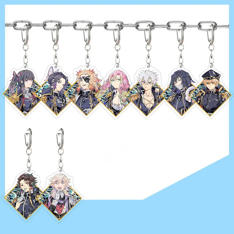 Новый акриловый брелок для ключей с изображением демонов убийца мультфильмов