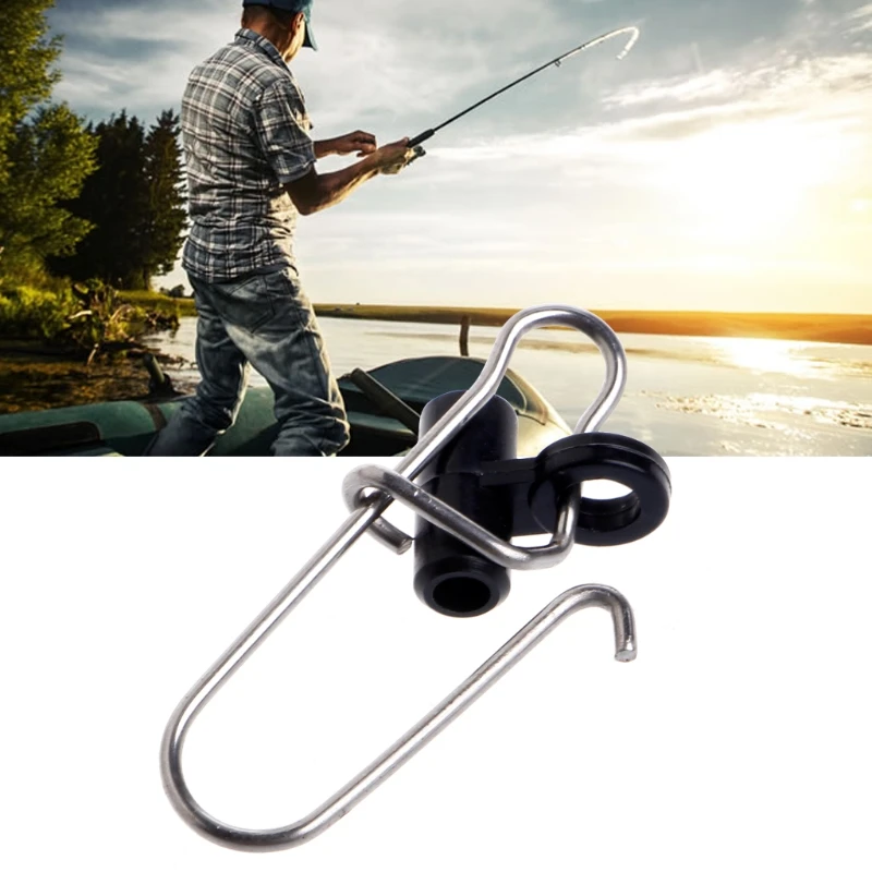 10Pcs Fishing Sinker Slide Snap Clip Connector Swivels For Finder Braided Line | Спорт и развлечения