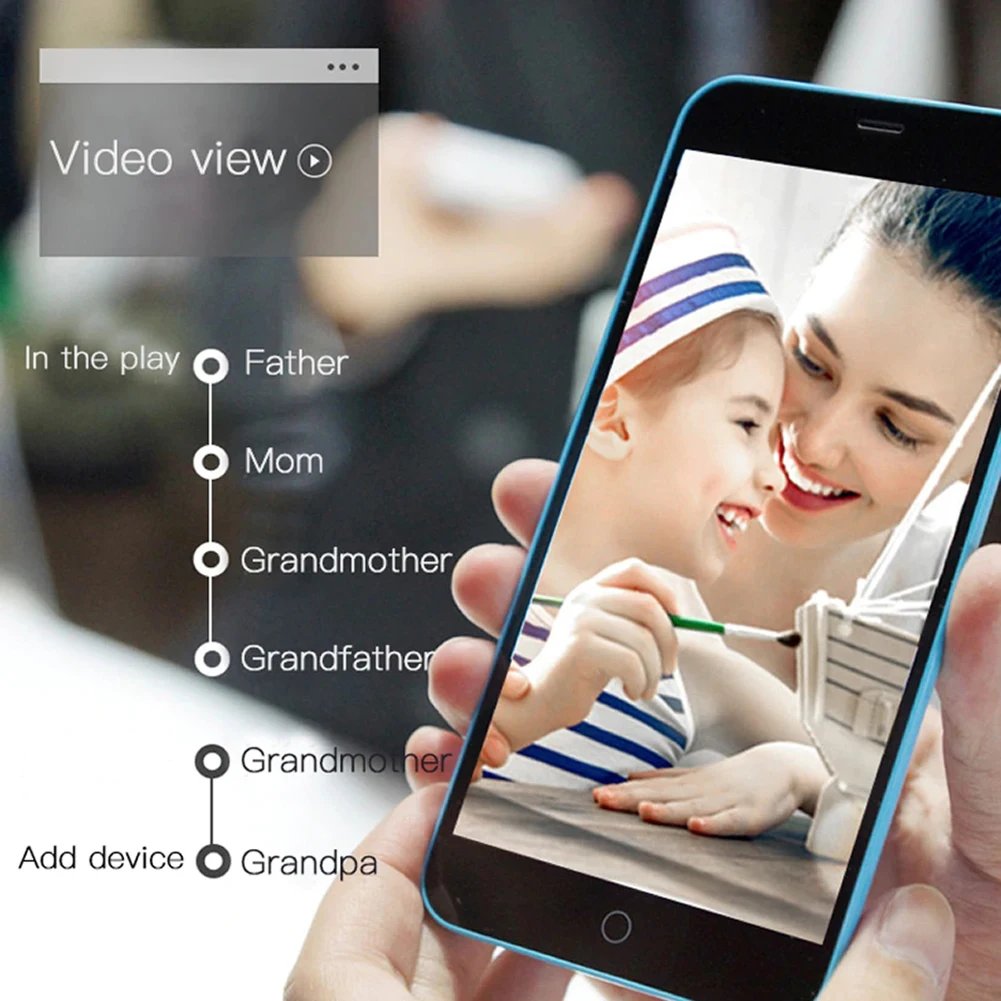IP камера для домашней системы безопасности 1080P двустороннее аудио Беспроводная