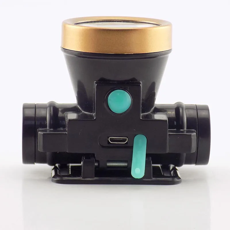 Светодиодный налобный фонарь USB перезаряжаемая лобовая Фара Фонарь Головной для