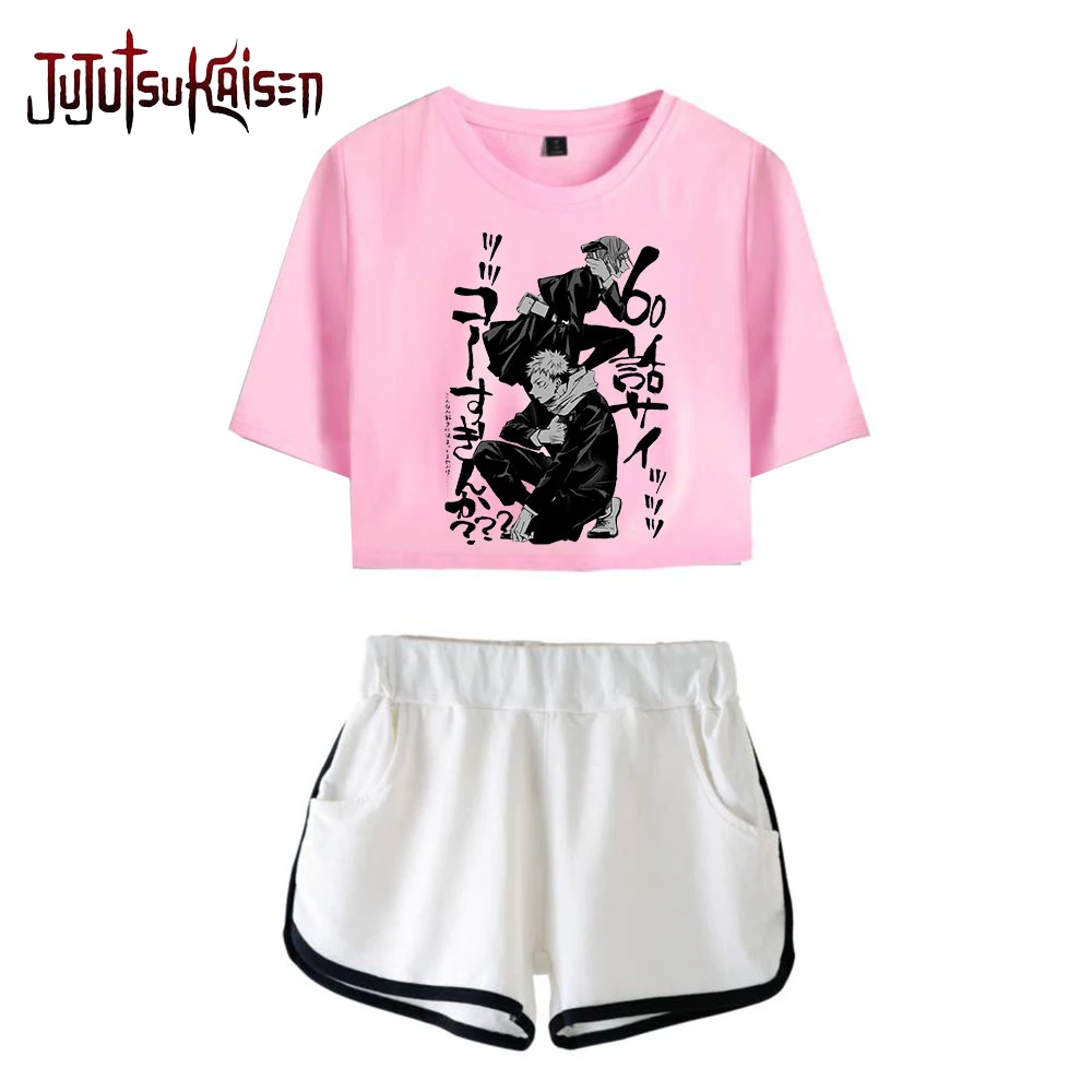 

Jujutsu Kaisen cosplay Tshirt Riverdale Shorts Sport Shorts Yuji Itadori Graphic Tees Gifts Shorts Women Girls Running T-shirt