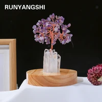 natural rose quartz crystal lamp nightstand light crystal gem making usb interface health energy gem for gifts