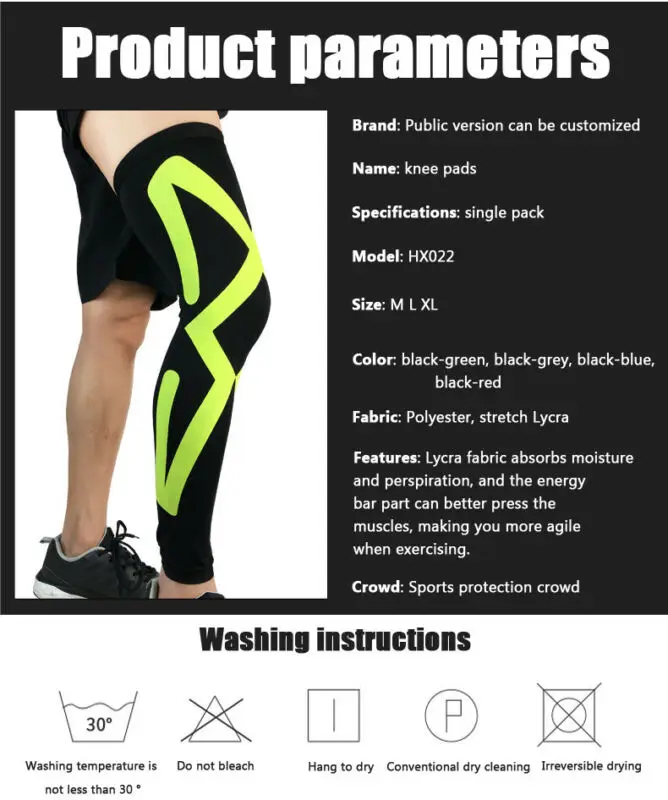 Поддержка ног варикозное расширение вен колено Компрессионные Рукава Носки