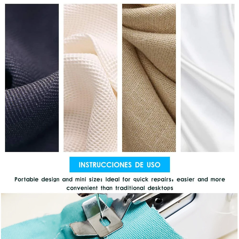 Портативная мини ручная швейная машина бытовая Электрический стежок набор для