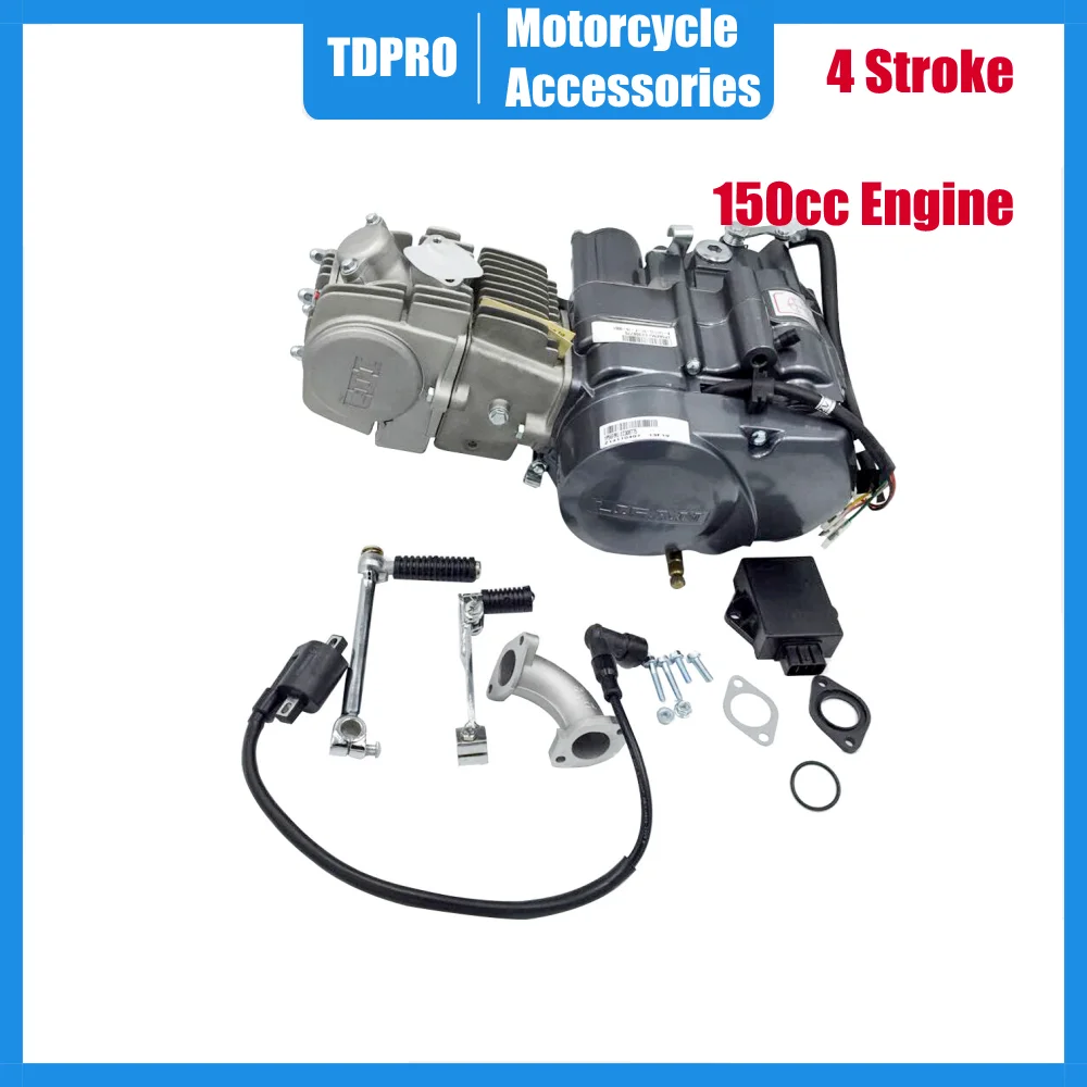 

4 Stroke Lifan 150cc Engine Motor Manual Clutch For 125cc 140cc Pit Bike Taotao Coolster XR50 Honda CT70 SSR