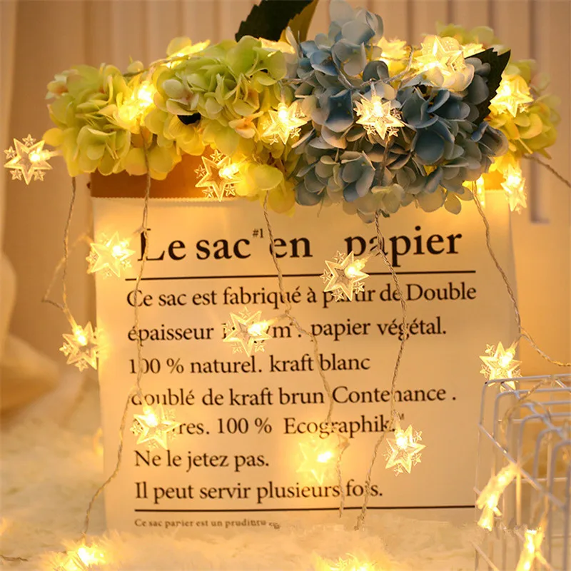 Свадебные украшения ИД Мубарак с изображением луны и звезд светодиодные фонари