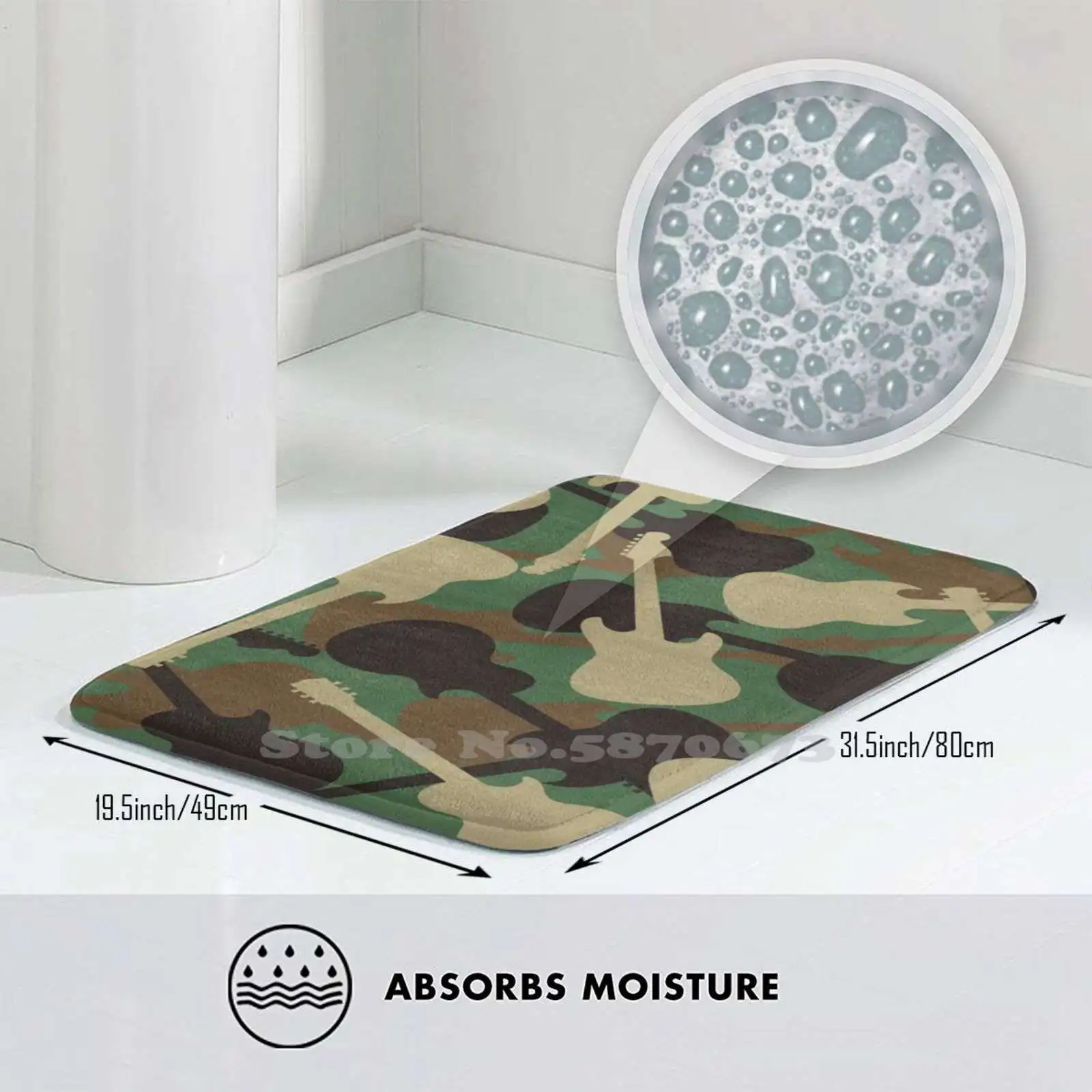 Камуфляжные 3D товары для гитары коврик ковер подставка ног музыкальная гитара