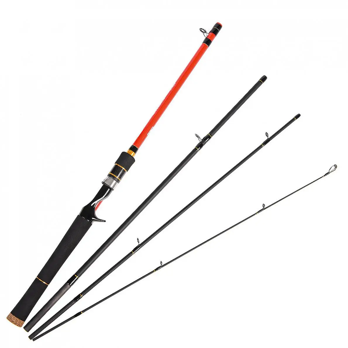 2 1 м 4-секционная Удочка из углеродного волокна Ультралегкая портативная удочка