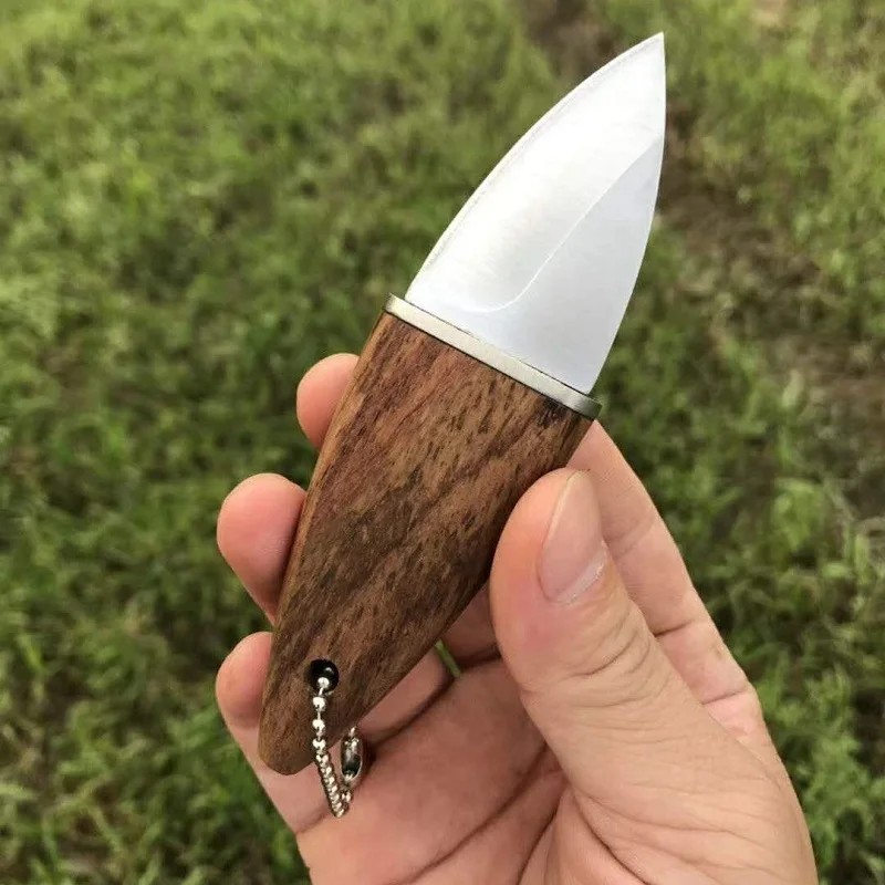 Карманный мини-нож креативный бутиковый нож с рукояткой из палисандра для
