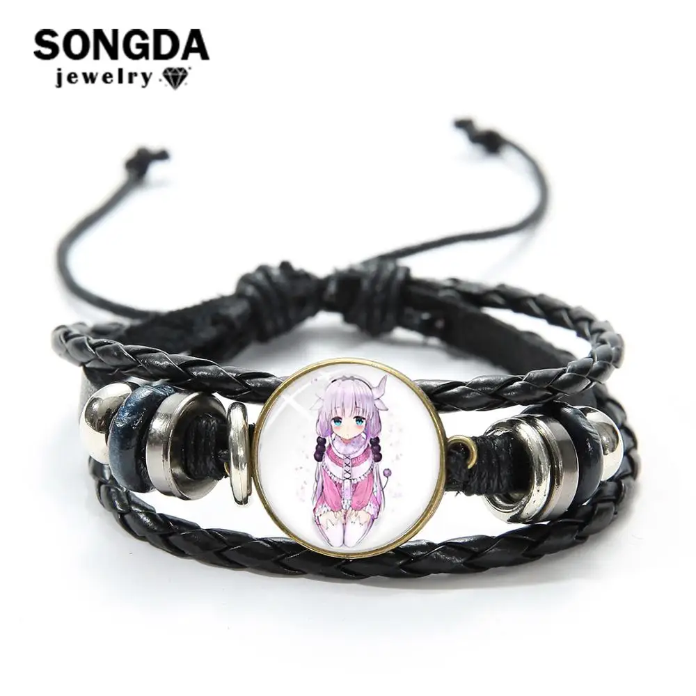 Кобаяши: спешлы Косплей браслет унисекс черный Многослойный кожаный милый Тору