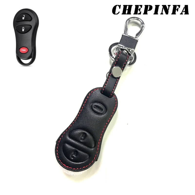 Кожаный чехол для ключей CHEPINFA Chrysler Voyager PT Cruiser Dodge Ram Dakota Durango Jeep Cherokee | Автомобили и