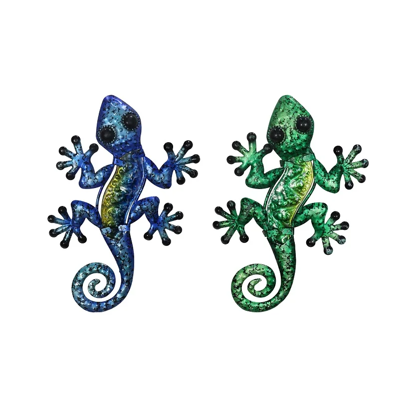 Металлический геккон для украшения стен 2 шт. | Дом и сад