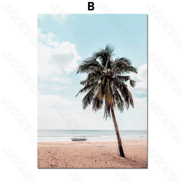 

Gahae Tree Landscape Poster Nordic Style Waterproof Ink Painting Print Painting Modern Living Room Bedroom Wall Stickers