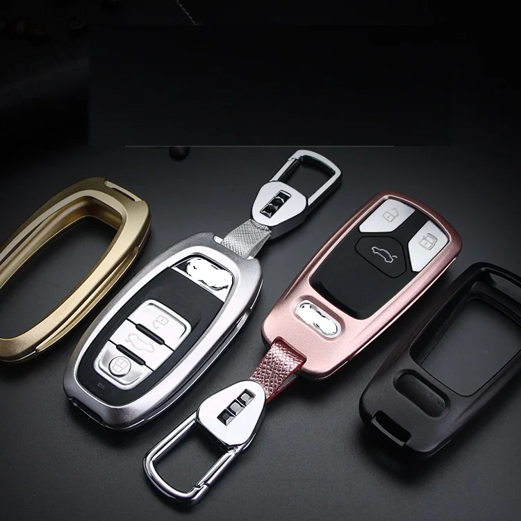 Aluminum Alloy car key case cover Key shell For Audi A4L A5 A6L Q3 Q5 Q7 protector | Автомобили и мотоциклы