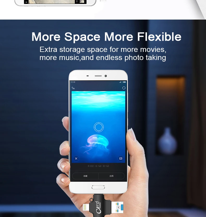 OTG USB флеш-накопитель Micro SD/TF карта 8 ГБ 16 ГБ 32 ГБ кардридер для Iphone/Android/type C 3 в 1 OTG флеш-накопитель 64 Гб карта памяти