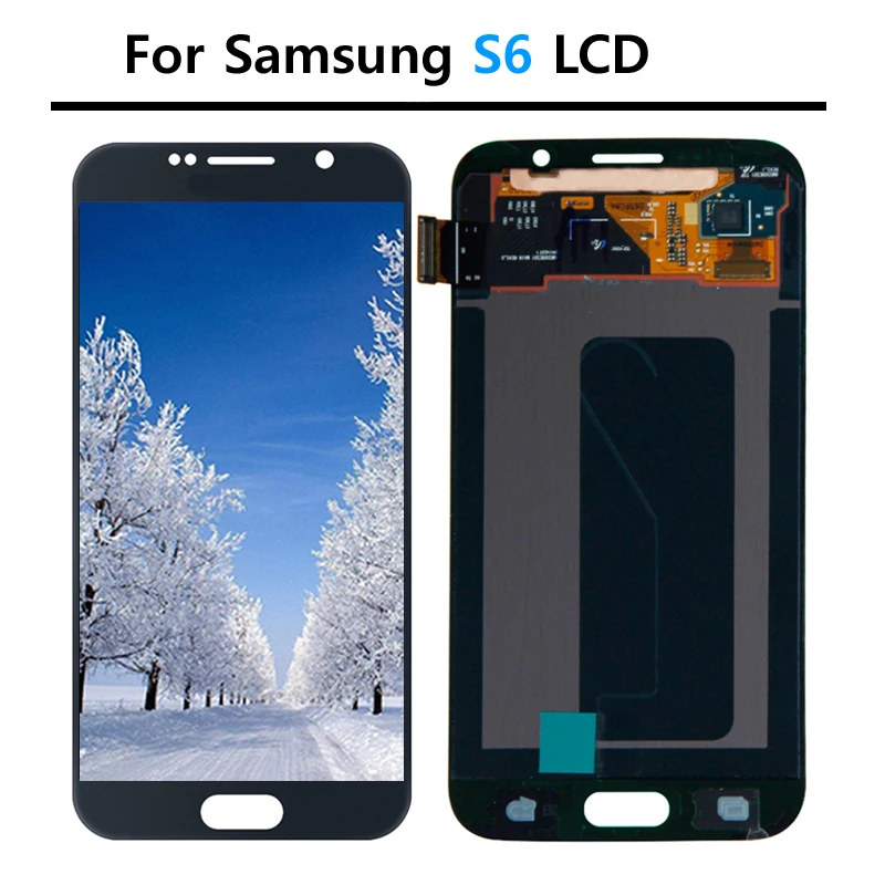Оригинальный 5 1 ''ЖК дисплей для SAMSUNG GALAXY S6 G920 SM G920F G920FD сенсорный экран