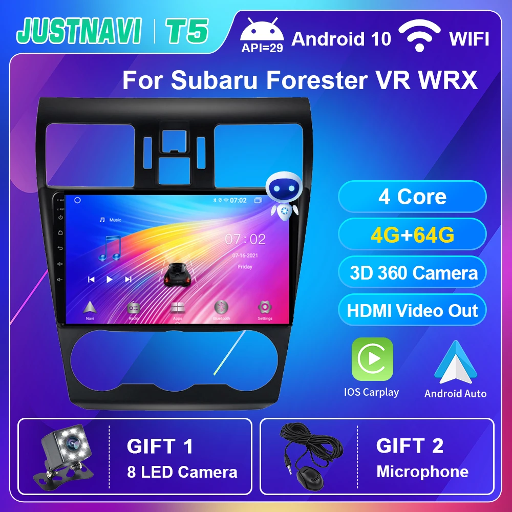 

64G Smart Car Radio Android 10.0 For Subaru Forester XV WRX 2013 2014 Auto Navigation 4G WIFI GPS Multimedia Video Player No DVD