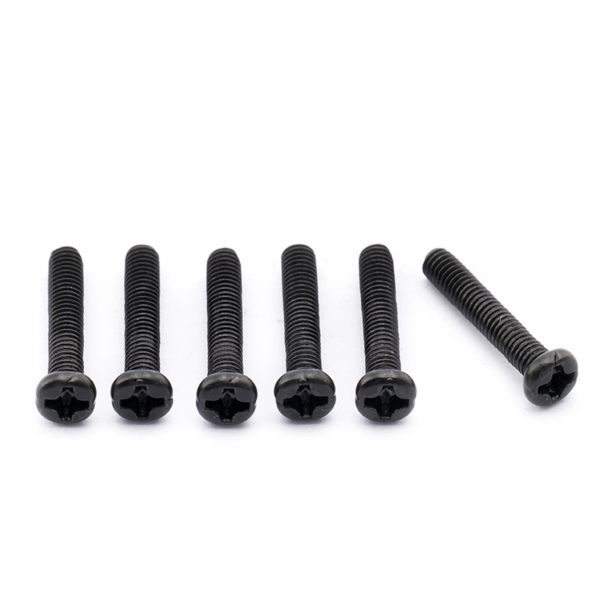 

Musiclily Pro Metric M3X16mm Steel Saddle Intonation Screws for Import Strat Electric Guitar Tremolo Bridge, Black (Set of 6)