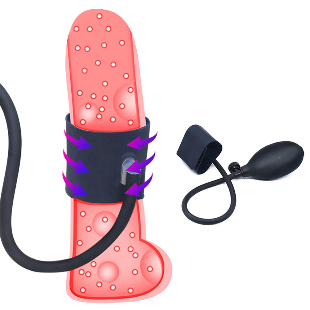 Надувной рукав для пениса Увеличитель мужской тренажер Мужской семейный насос