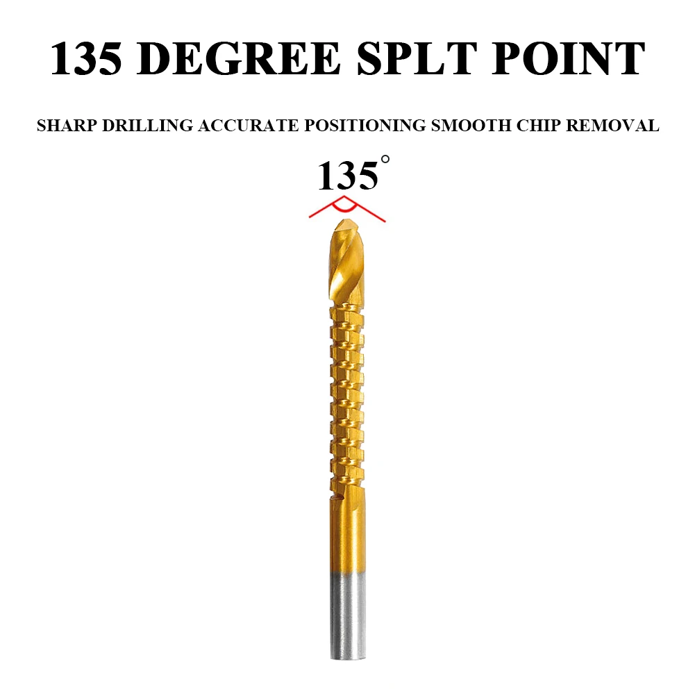 Набор кобальтовых сверл комплект из 3/6 насадок для спирального шурупа