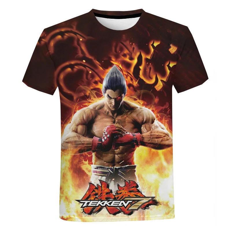 

3D Tekken 7 Printed T-shirt Men Women Summer Streetwear Japanese Game T-shirt Unisex Fashion Casual Oversized T Shirt