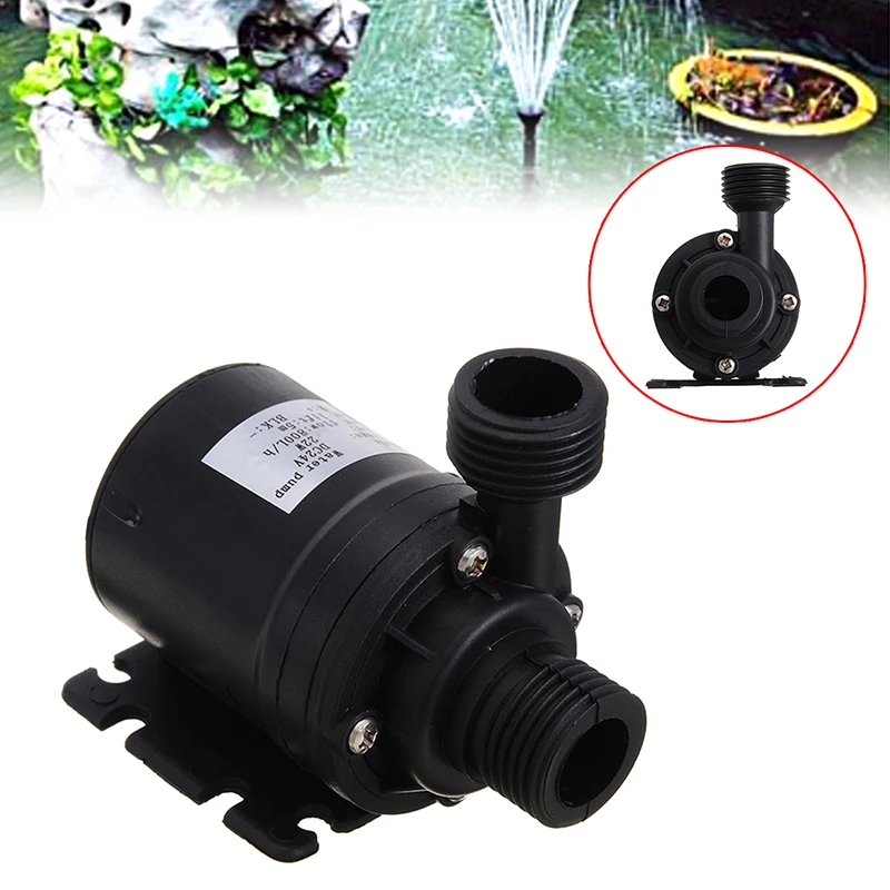 12V 24V Мини безщеточный Водяной насос ZYW680, и он имеет высокую эффективность солнечный циркуляционный насос горячей воды 800L/ч