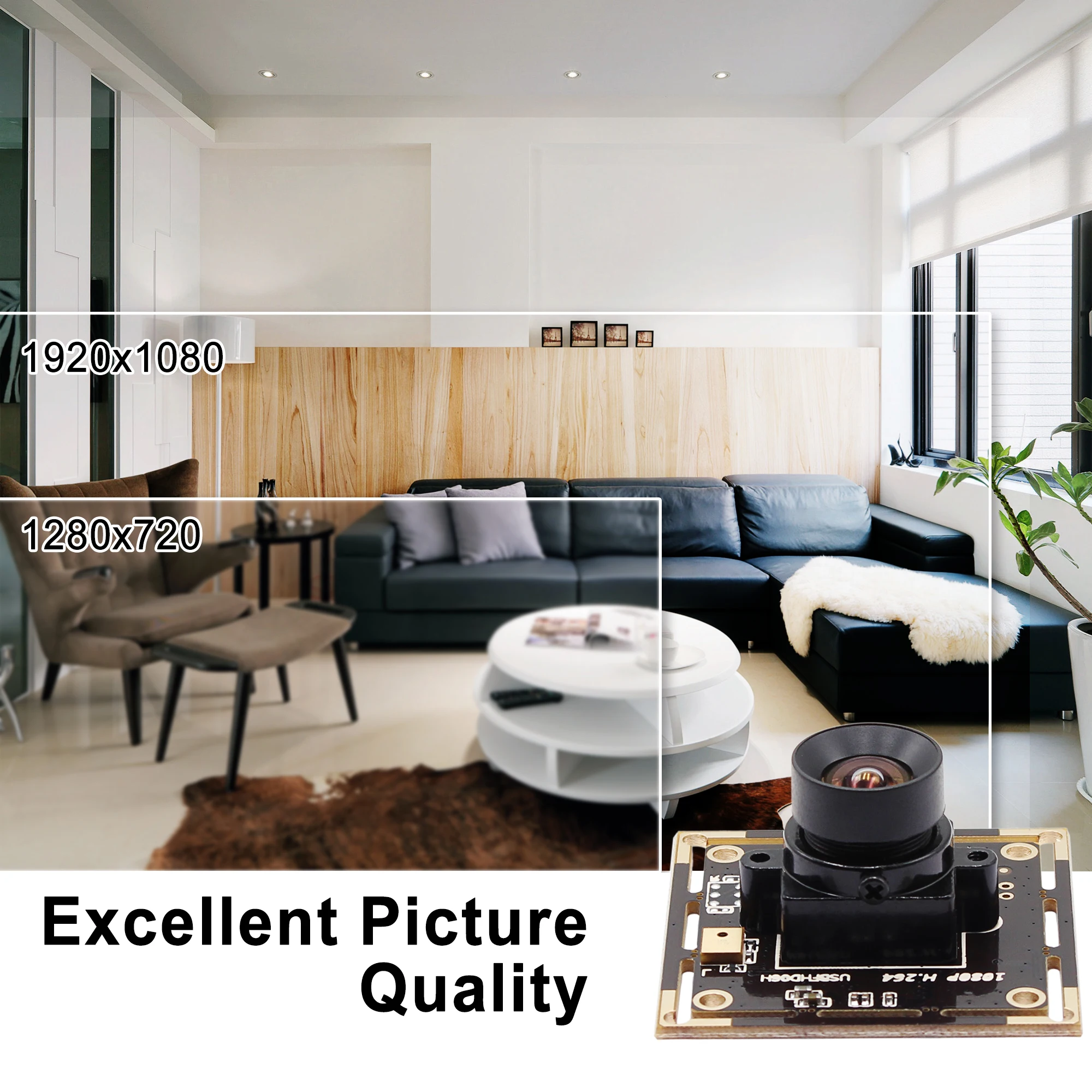 Модуль камеры 1080P Full HD SONY IMX322 с низким освещением 0.01Lux CMOS H.264 без искажений