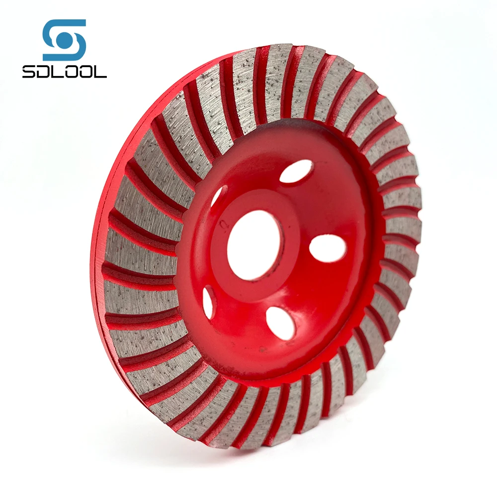 125mm Diamond Grinding Wheel Cup Cutting Disc for Concrete Marble Granite Red 