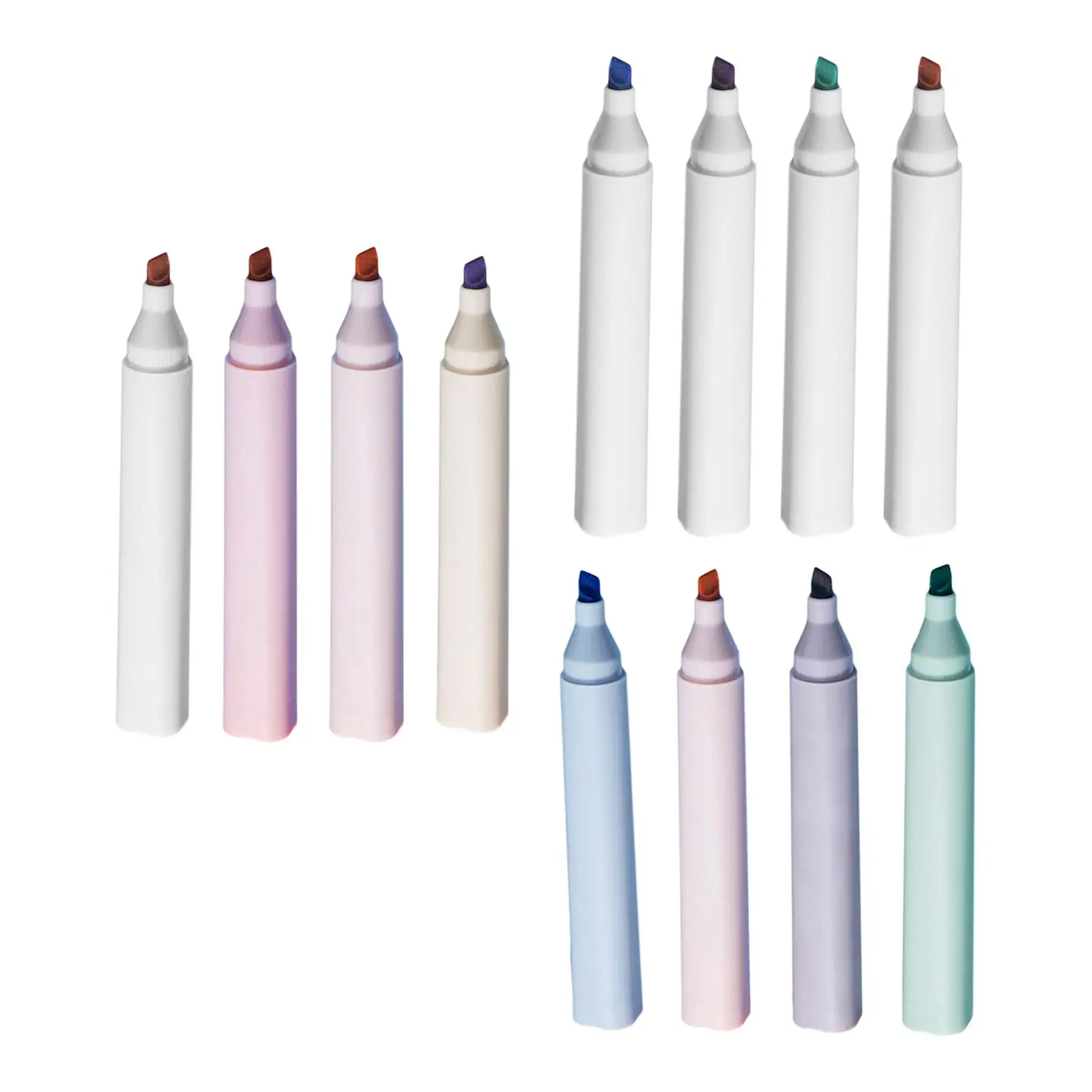 4x Highlighters Large Ink Reservoir Study Supplies 4 Colors Marker for Mark Key Points Taking Notes Office School Art Painting | Канцтовары