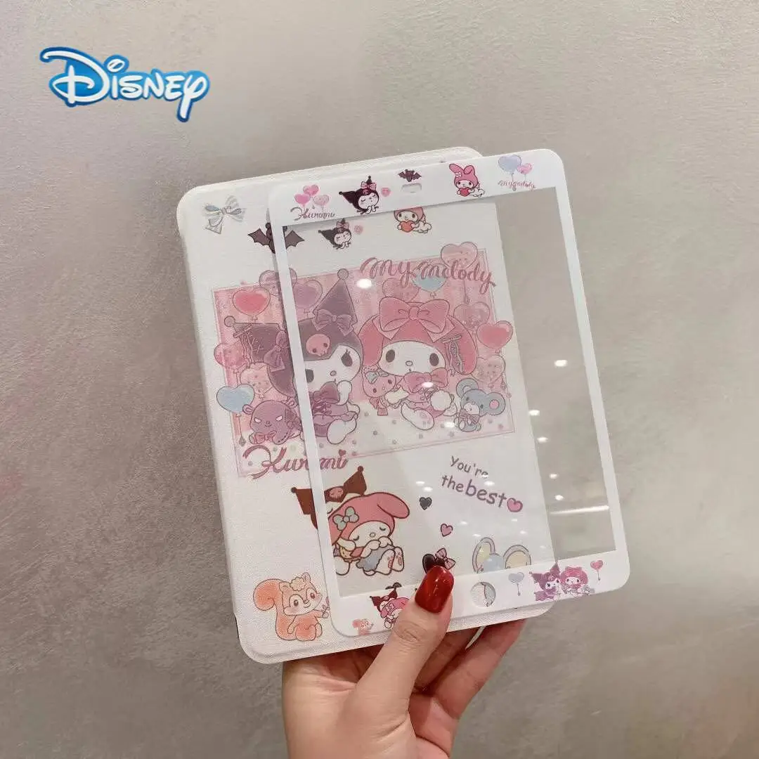 

Disney cartoon case and Screen Protector for iPad 9.7 Air 2 3 4 Mini 4 5 Tempered Glass Screen Protector for iPad 10.2 10.5 ipad
