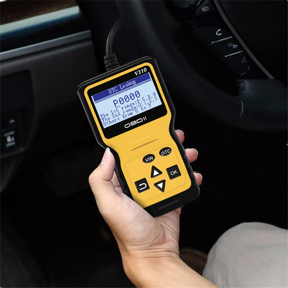 V310 считыватель кода сканер OBDII проверка неисправности двигателя OBD2