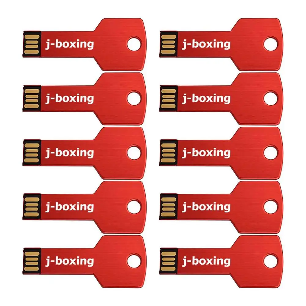 USB флеш накопители J boxing в форме ключа 10 флэш накопитель для ПК Mac 1 ГБ 2 4 8 16 32 ГБ|USB