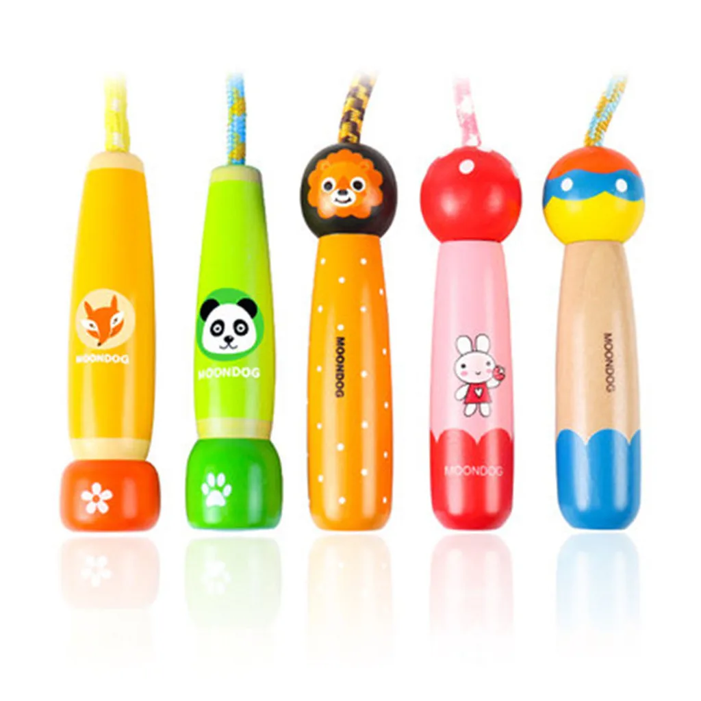 

Children Training Exercise Jump Ropes Portable Lovely Cartoon Crossfit Kids Sports Wire Fitness Skipping Jumping Weave Rope