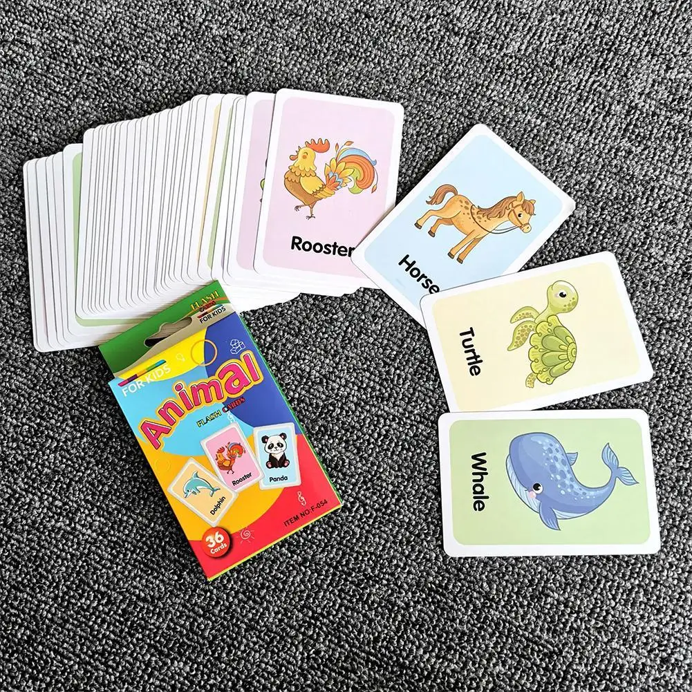 

Early Education Recognition Card Shape Recognition Enlightenment Card Toy Teaching Children's T7F4
