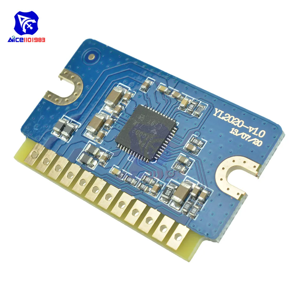 Двухканальный модуль цифрового усилителя 2*20 Вт 12 24 в пост. Тока|Интегральные