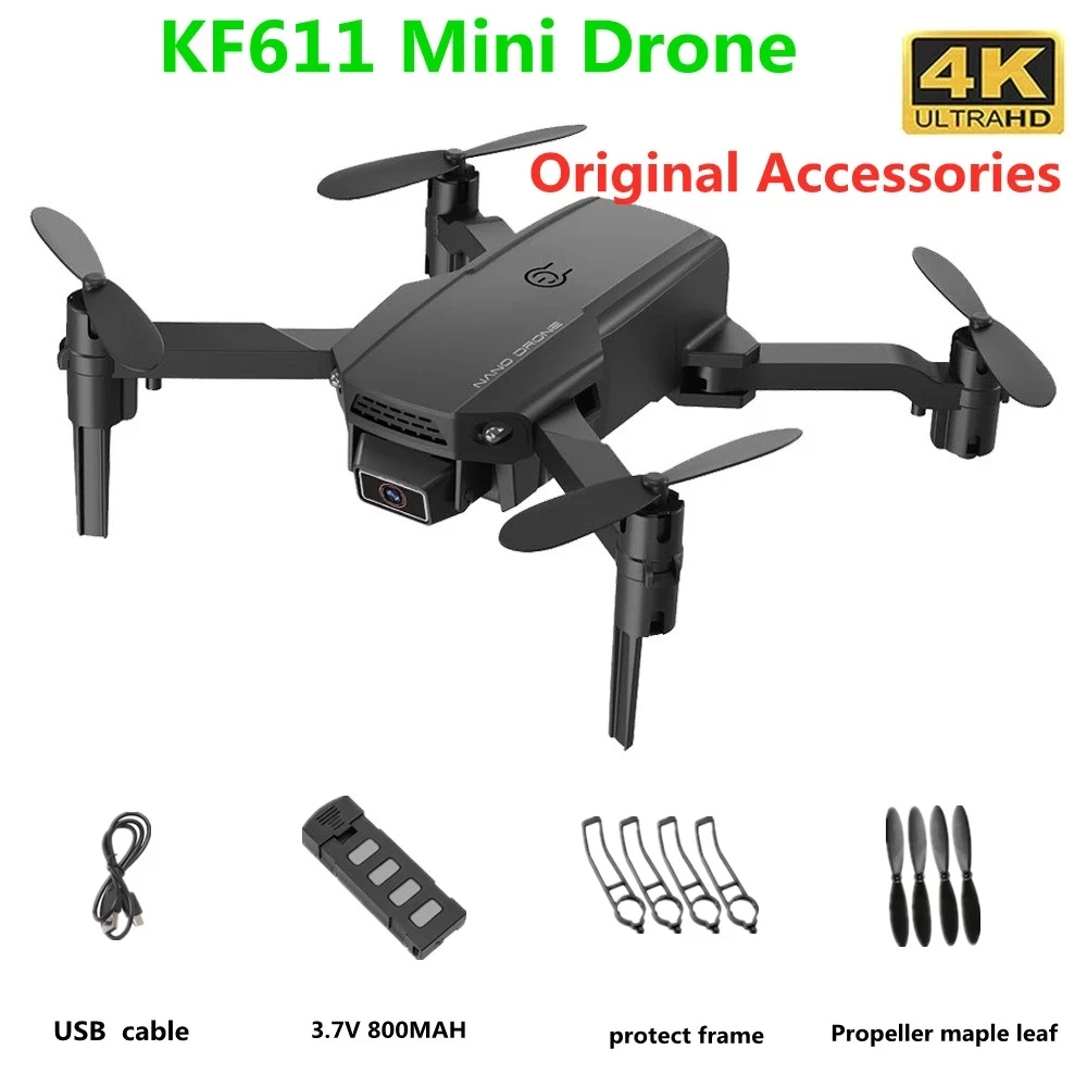 Аккумулятор для дрона KF611, 3,7 в, 800 пропеллер, кленовый лист, запасные части для аккумулятора квадрокоптера KF611, оригинальные аксессуары