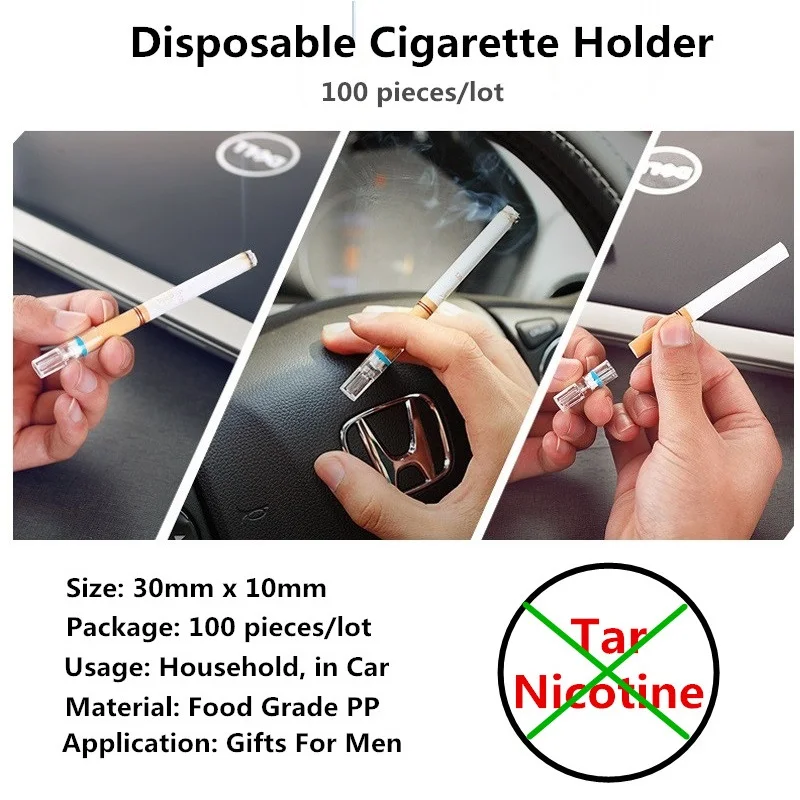 100 шт. одноразовые держатели для сигарет и табака | Аксессуары