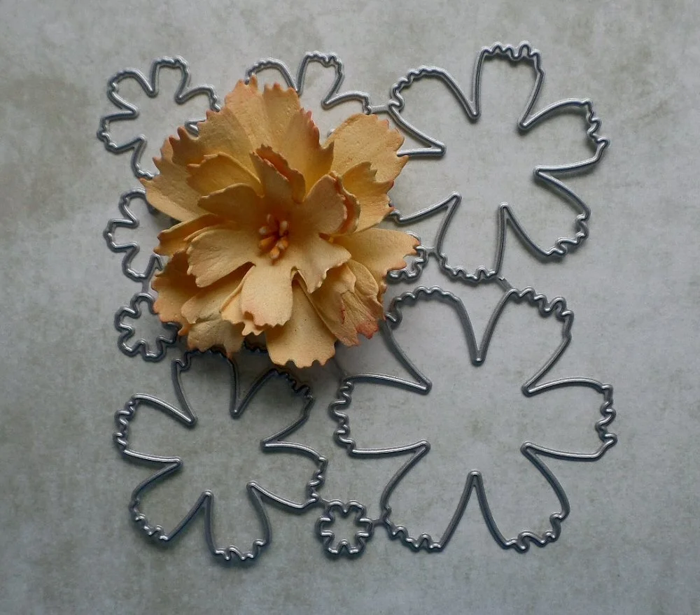 

3D цветок металла резки штампы для DIY Скрапбукинг Фотоальбом карты декоративное тиснение ремесло штампы