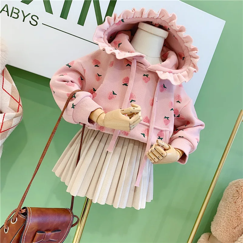 

Толстовка с капюшоном для девочек, свитшот, верхняя одежда, детская повседневная модная спортивная одежда, детское спортивное пальто с клуб...