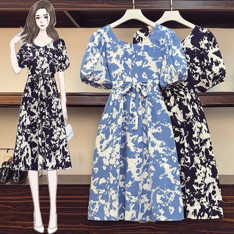 

Женское модное цветочное строе платье, флейт, XXL, XXXL, 3XL, XXXXL, 100 кг, женская одежда, вечерние свободные блузки, блузы, облегающее Повседневное п...