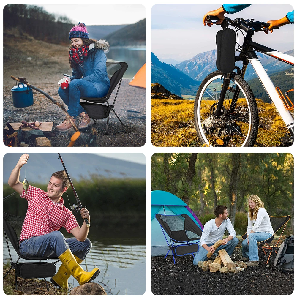 Travel Folding Chair Outdoor Camping Portable Beach Hiking Picnic Seat Fishing Tools Superhard High Load | Спорт и развлечения