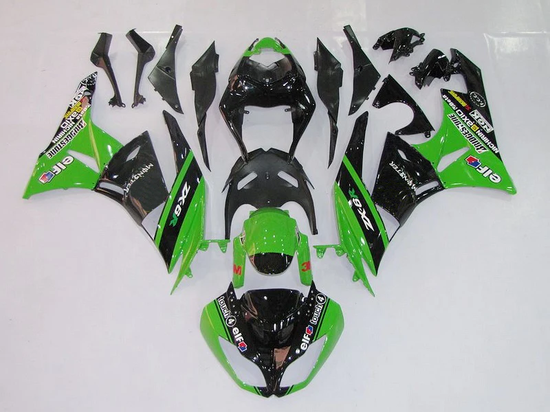 

Injection Motorcycle Fairings For Kawasaki Ninja ZX 6R 2009 2010 2011 ZX6R 09 10 11 ZX-6R Fairing Set Free Custom Body