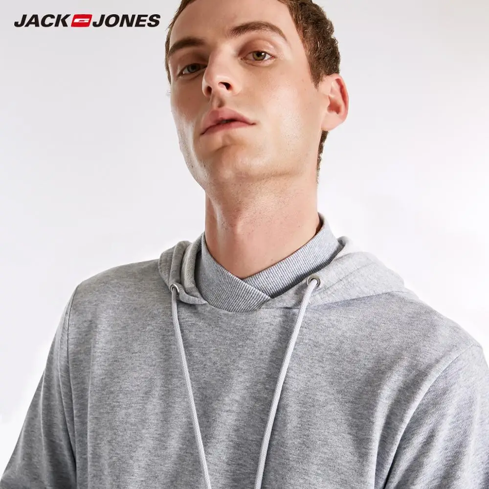 Мужская толстовка с капюшоном Jack Jones осенняя тонкая Толстовка на шнурке 2183HE506 |