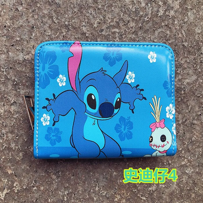 Кошелек для монет с мультипликационным стичем Disney милый женский короткий