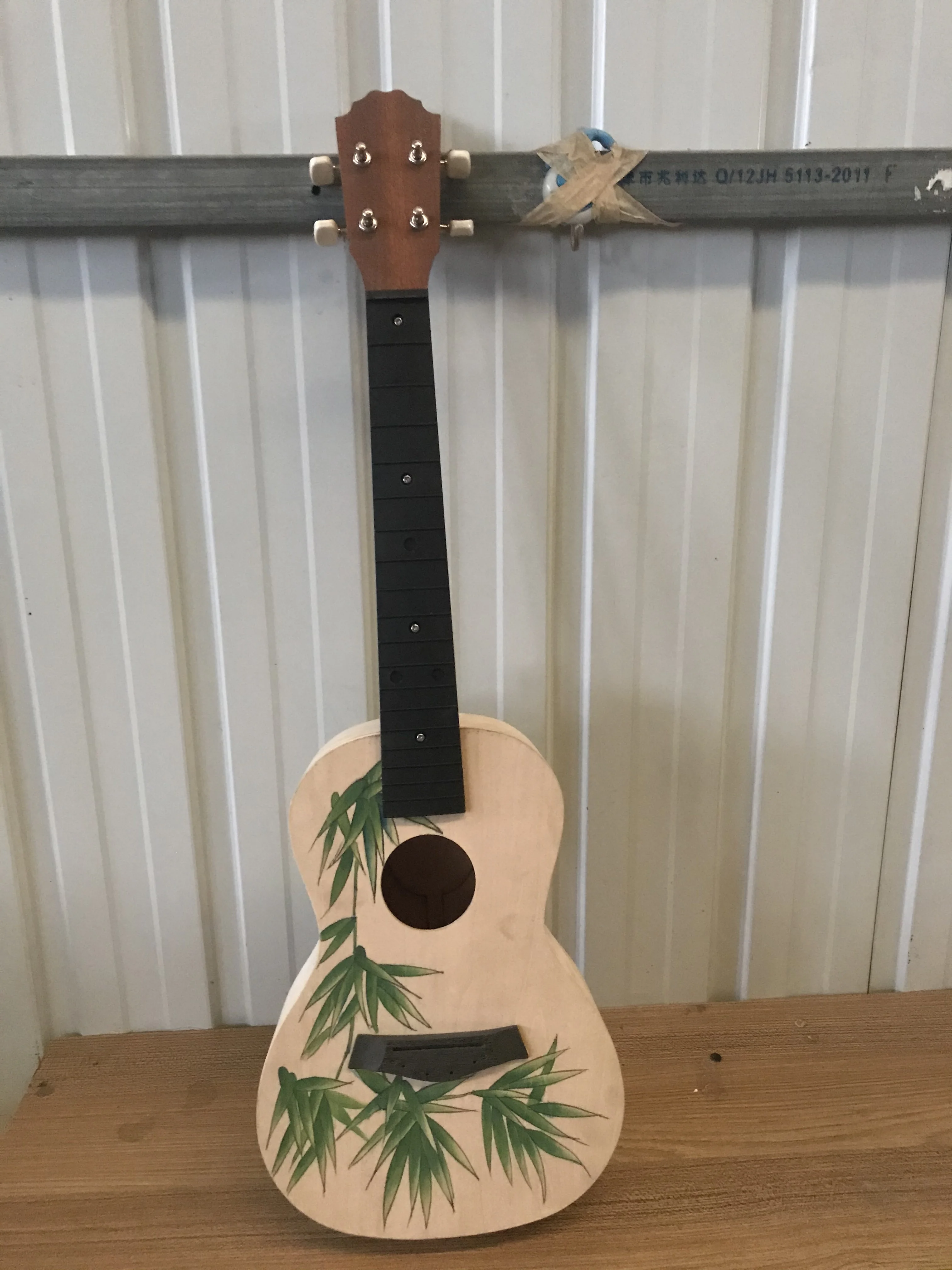 1 Pcs 26 Inch Hand Painted Uklele With All Accessories East Art Mini Guitar in High Quality Solid Wood DIY for Chiladren enlarge