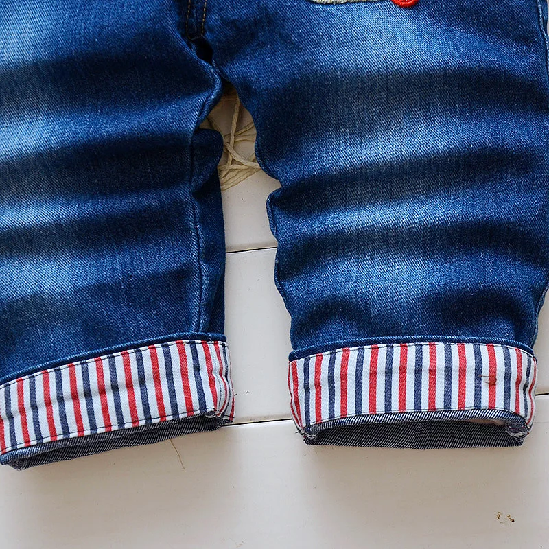 Детский джинсовый комбинезон IENENS длинные штаны для мальчиков джинсовые