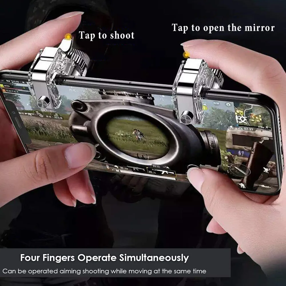 Игровой триггер (левый/правый) для iphone-игр Knives Out / Survival Rules PUBG (2 шт.) | Мобильные